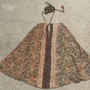 NWOT Karma Highway halter style Bohemian Paisley Midi Dress Final